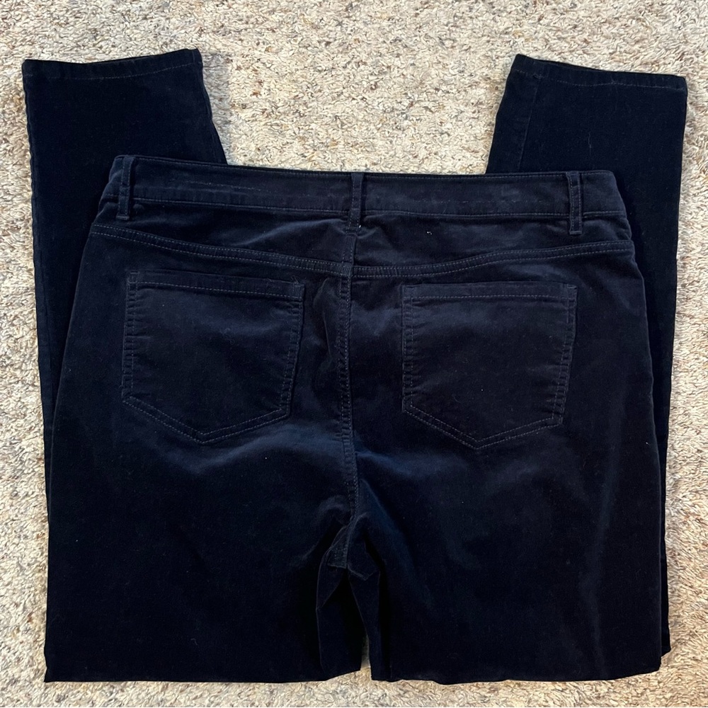 J. Jill Black Corduroy Straight Leg Pants - Picture 2 of 9